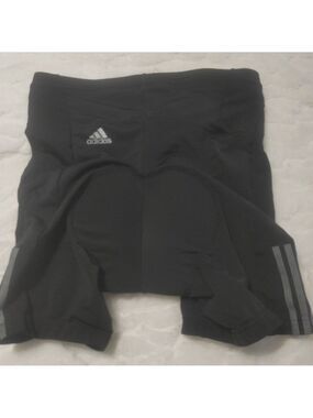 Women's Adidas Cycling Shorts Size M Black Stripes 2005